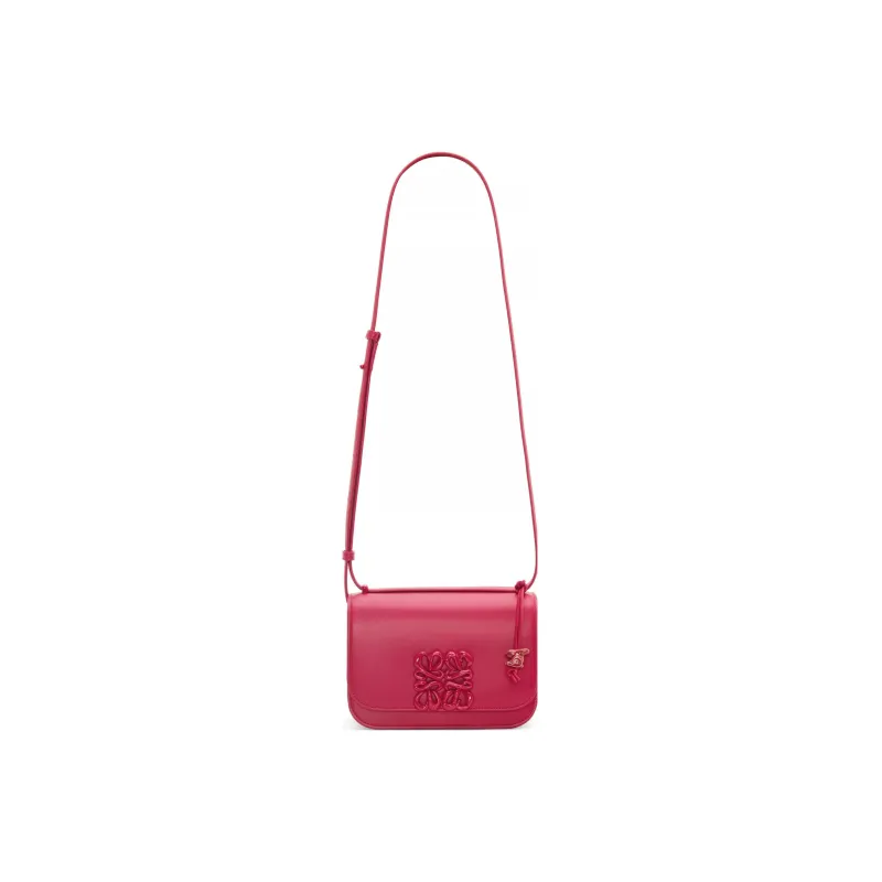 LOEWE Goya Cow Leather Shoulder Bag Crossbody Bag Small Size Women's Rouge Red Glaze-4