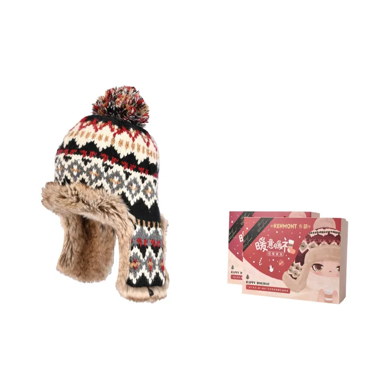 KENMONT Polyester Acrylic Wool Beanies Women's-15