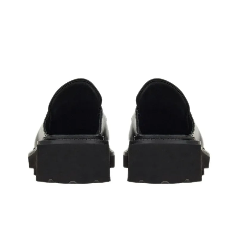 FERRAGAMO Gancini Closed Toe Slippers Women's Black-3