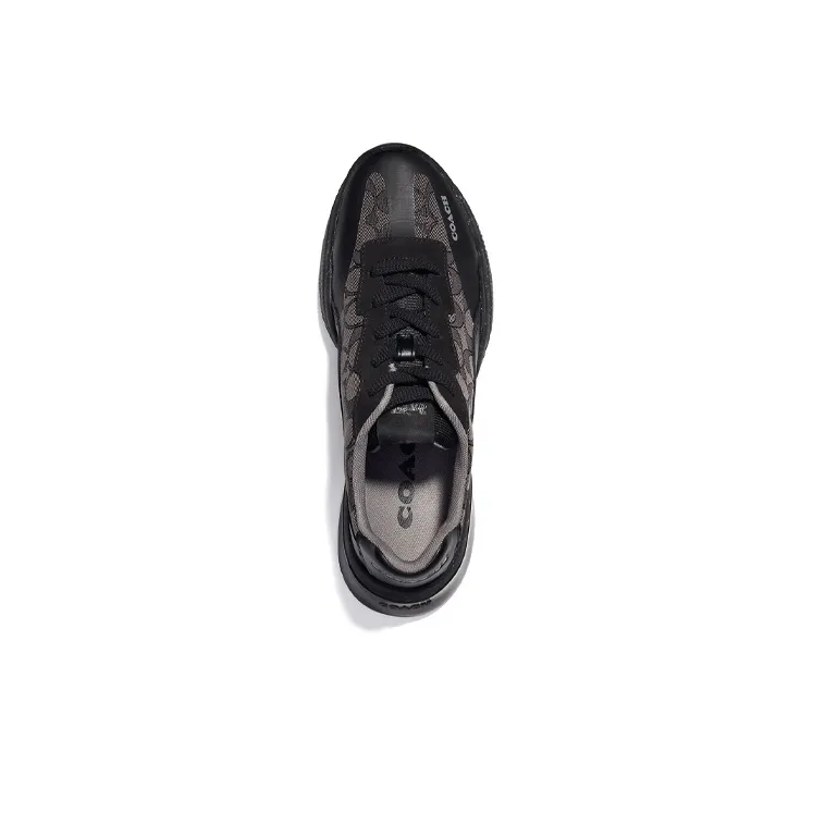 COACH Slip Resistant Low Top Sports Casual Shoes Men's Black-3