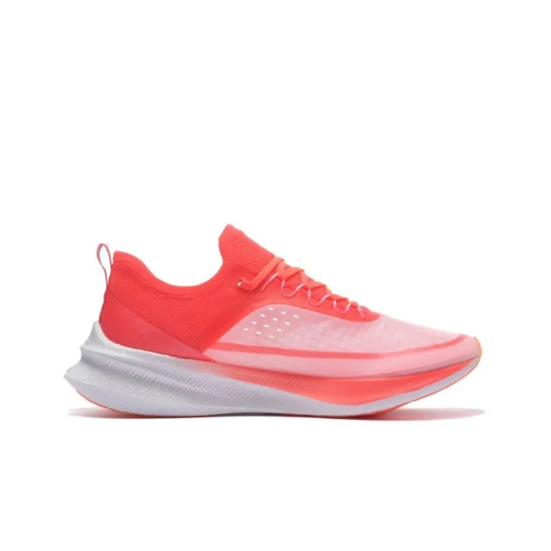 LiNing Feidian Challenger Cushioning Anti Slip And Wear Resistant Low Top Running Shoes Women's Fluorescent Fruit Red-1