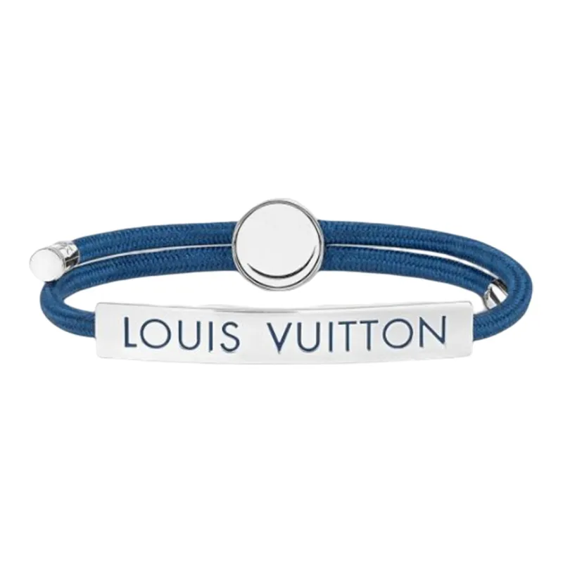 LOUIS VUITTON Space Metal Wristbands Men's Blue-0