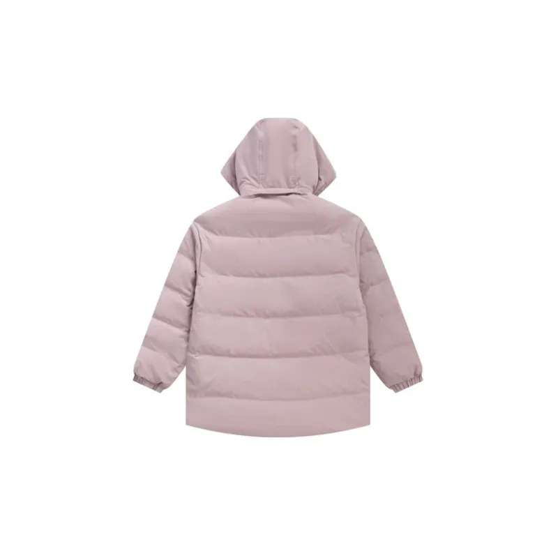 Dickies Solid Color Hooded Down Jacket Women's Light Purple-1
