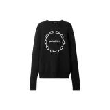 Burberry Chain-print Wool-cotton Sweatshirt