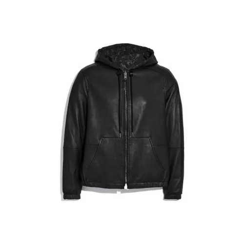 COACH leather jacket Male