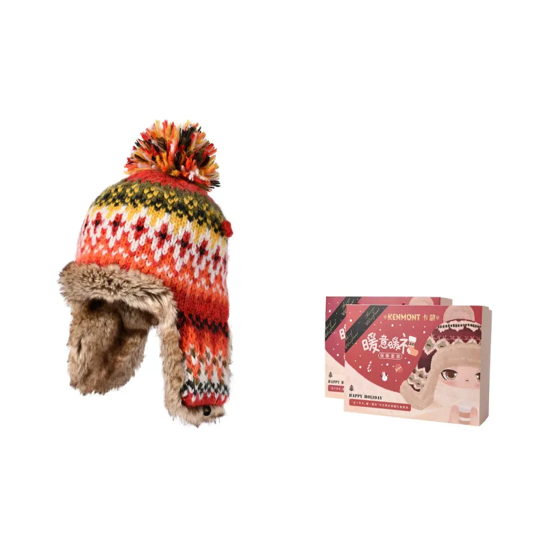 KENMONT Polyester Acrylic Wool Beanies Women's-22