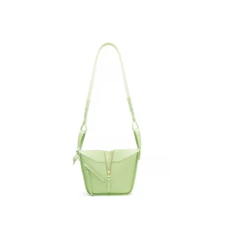 LOEWE Hammock Satin Cow Leather Shoulder Bag Crossbody Bag Handbag Regular Women's Okra Green Glaze