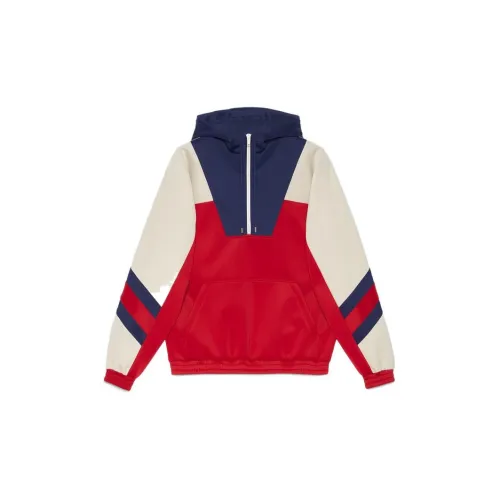 GUCCI Sweatshirts Men Red And Blue