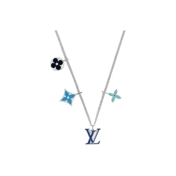 LOUIS VUITTON Brass Necklaces Men's Silver