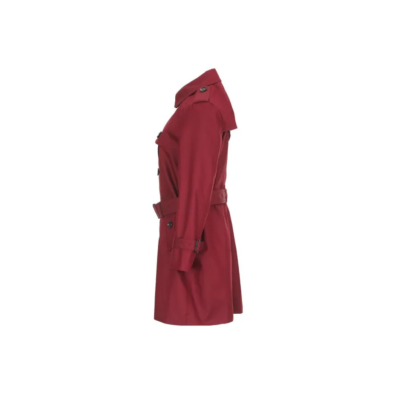 COACH Trench Coat Women's Burgundy-2