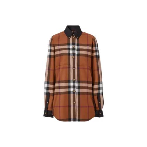 Burberry Shirts Women's Birch Brown