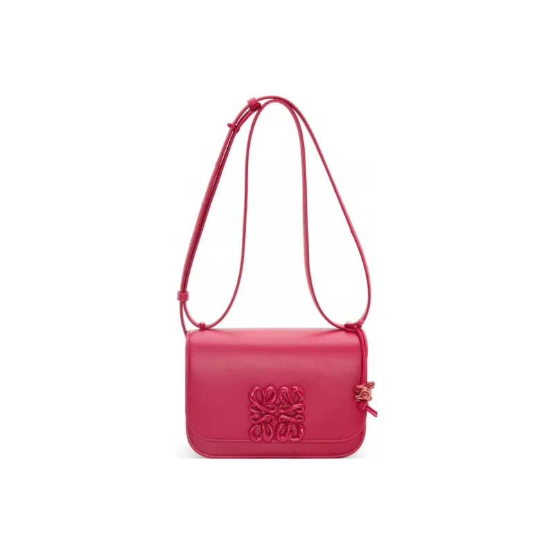 LOEWE Goya Cow Leather Shoulder Bag Crossbody Bag Small Size Women's Rouge Red Glaze-3