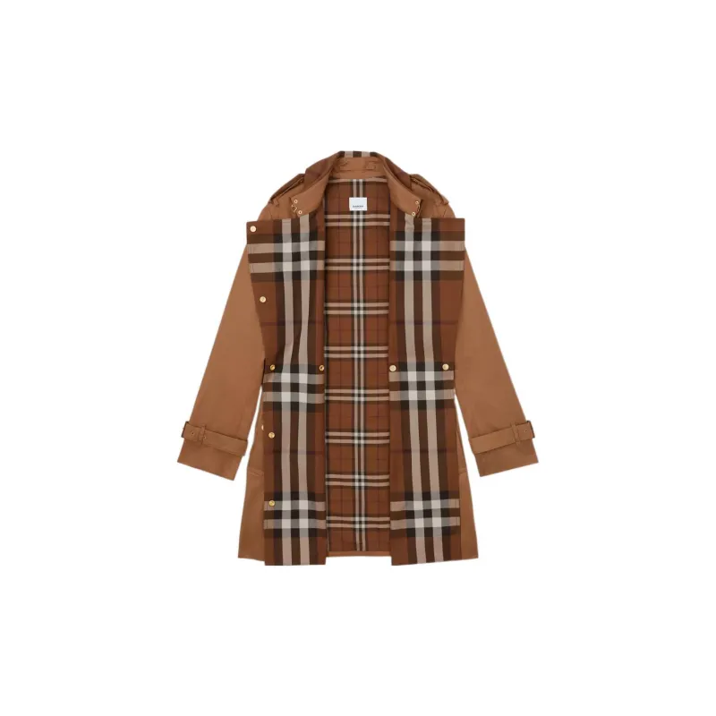 Burberry Trench Coats Women's Dark Brown-1
