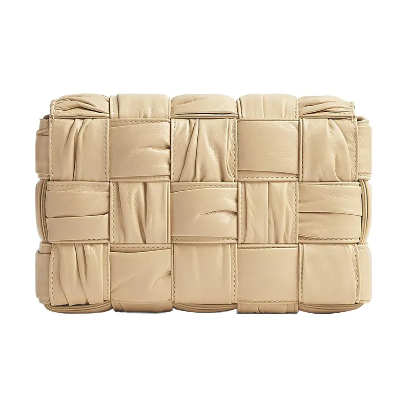 Bottega Veneta Cassette Crossbody Bag Foulard Intreccio Porridge-2