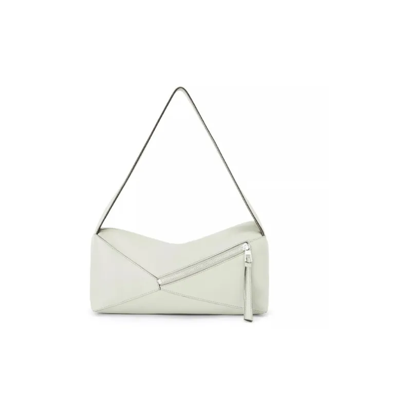 LOEWE Puzzle Hobo Nappa Cow Leather Hobo Bag Handbag Regular Women's Light Cyan-5