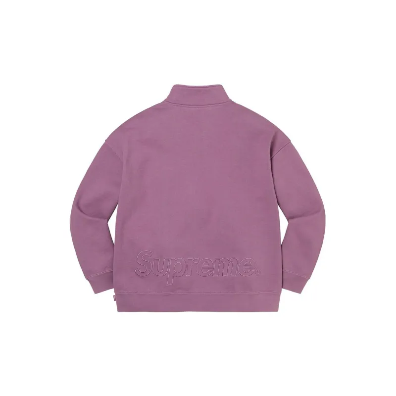 Supreme Washed Half Zip Pullover-5