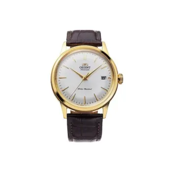 ORIENT Mechanical Movement Leather Watch Bands Watch Unisex White Dial