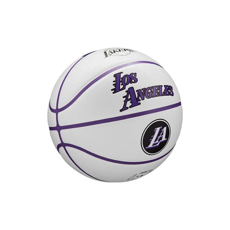 Wilson NBA City Series PU Basketball White Size 7 Training Unisex-4