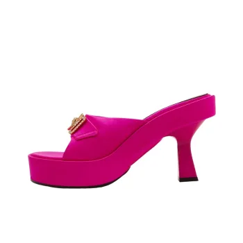 VERSACE Odor-Resistant Slide Slippers Women's Pink