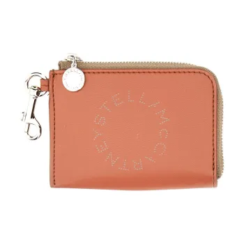 Stella McCartney Logo Perforated Zipped Wallet