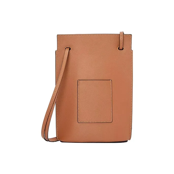 LOEWE Cow Leather Handbag, Shoulder Bag, Crossbody Bag Regular Women's Brown-4