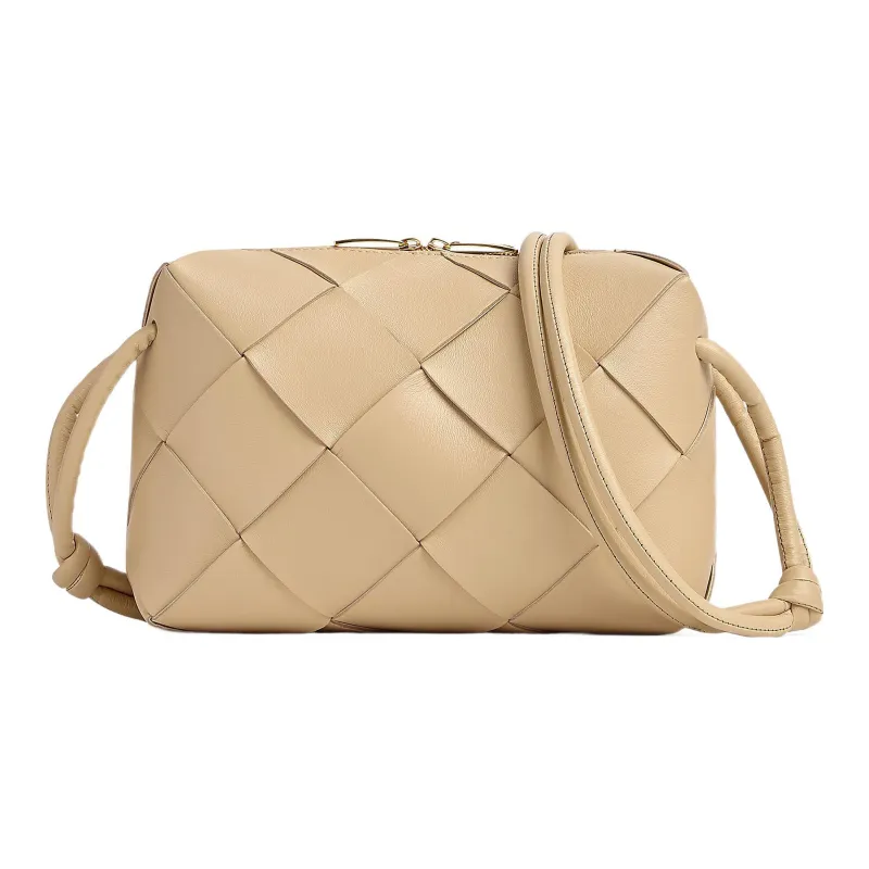 Bottega Veneta Cassette Camera Bag Small Intreccio Porridge-2