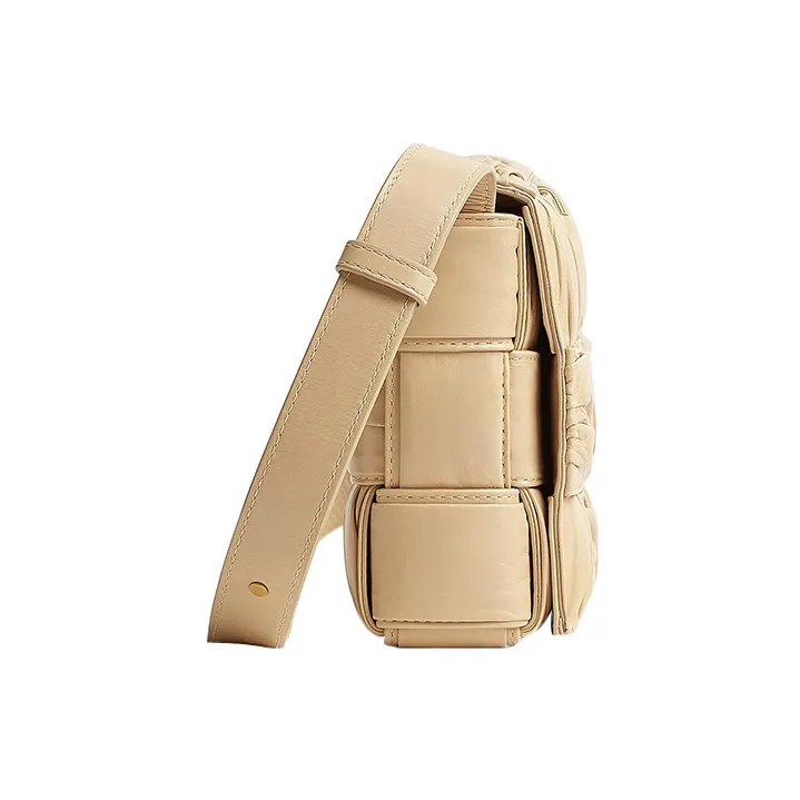 Bottega Veneta Cassette Crossbody Bag Foulard Intreccio Porridge-1