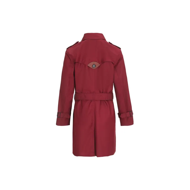 COACH Trench Coat Women's Burgundy-1