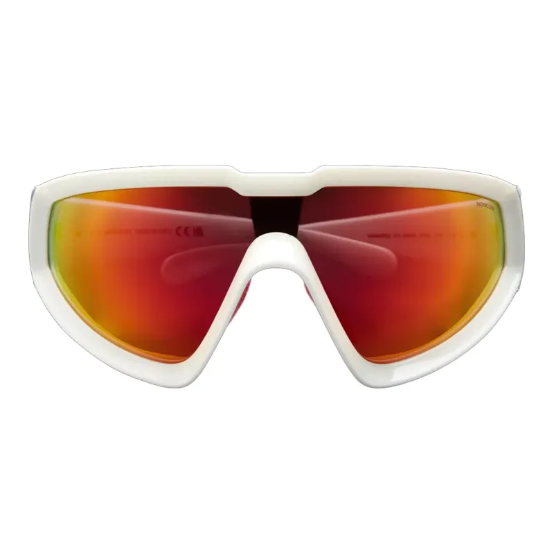 Moncler Irregular Shape Sunglasses Men's White-0