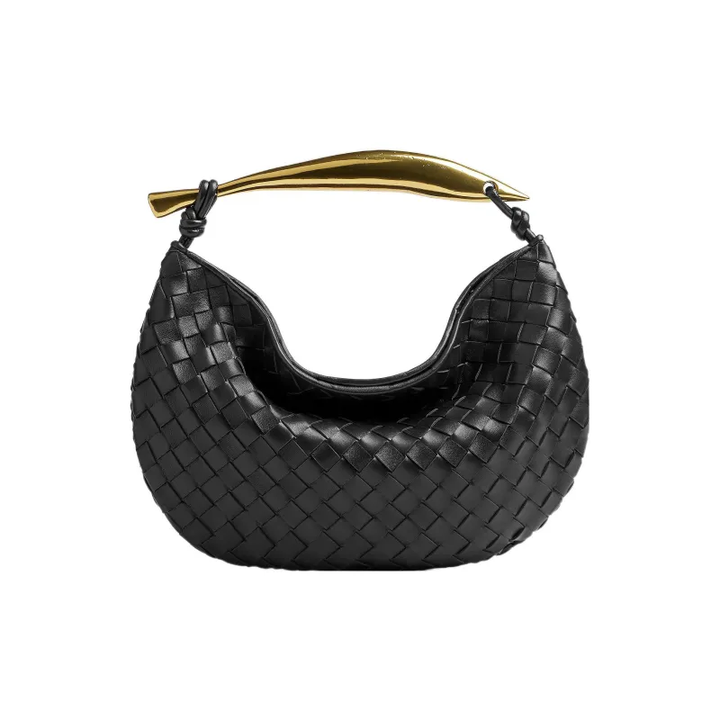 Bottega Veneta Sardine Intrecciato Top Handle Small Black-0