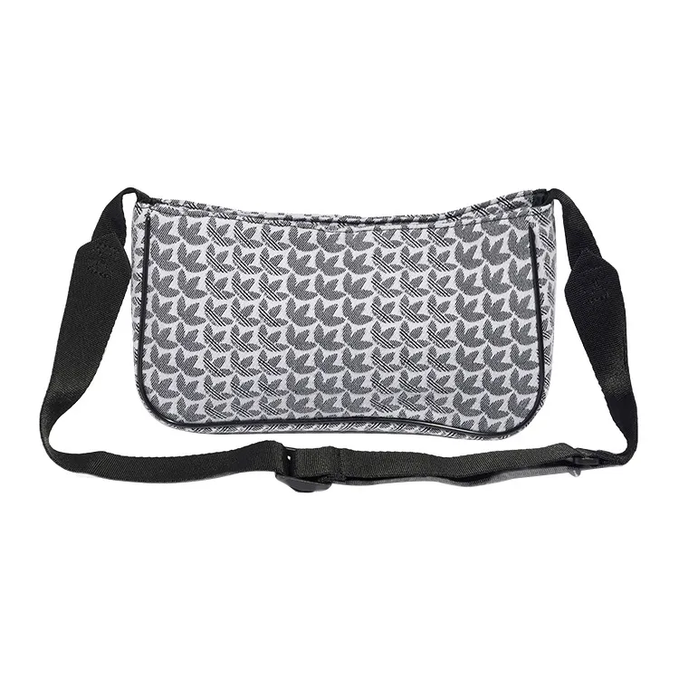 Adidas Originals Cotton Shoulder Bag, Crossbody Bag Mini Women's Black White-1