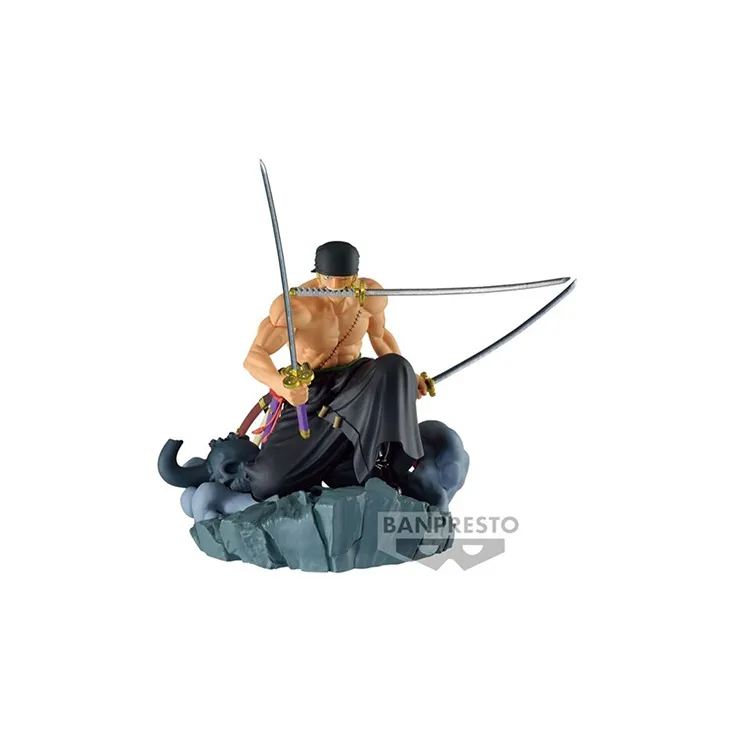 BANPRESTO Roronoa Zoro Glass Factory Diorama One Piece Animation Color Scheme Bonus Gifts-1