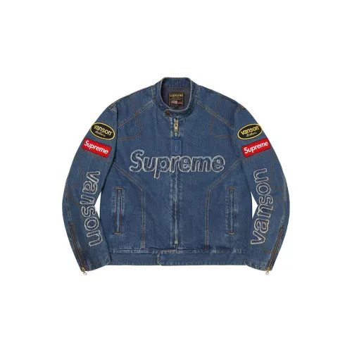 Supreme X Vanson Leathers Co-Branded Denim Jackets Unisex