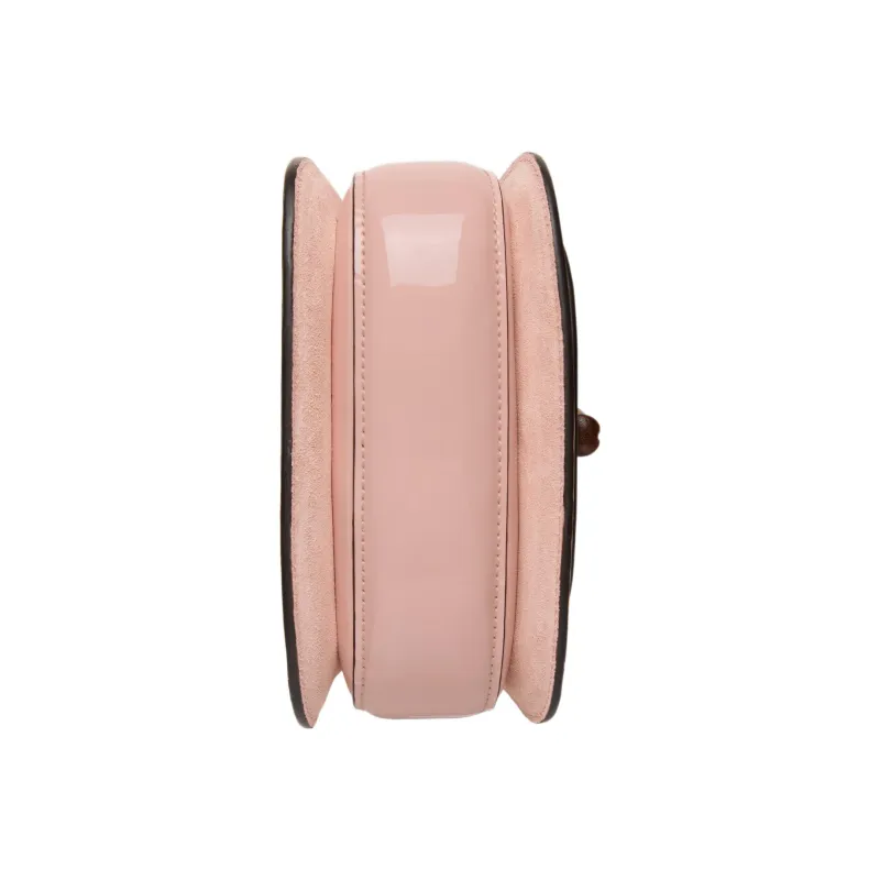 GUCCI Bamboo 1947 Patent Leather Shoulder Bag Crossbody Bag Handbag Mini Women's Light Pink-6