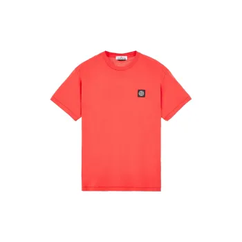 STONE ISLAND 60/2 Cotton Jersey Garment Dyed T Shirt