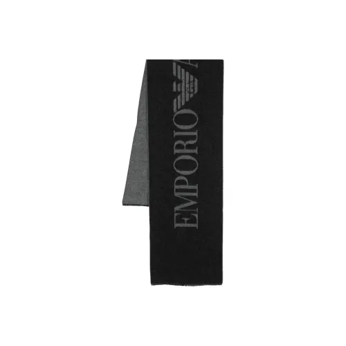 EMPORIO ARMANI Knit Scarf Men's Black