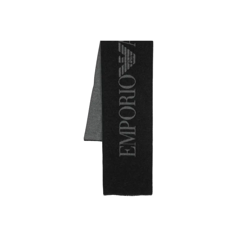 EMPORIO ARMANI Knit Scarf Men's Black-0