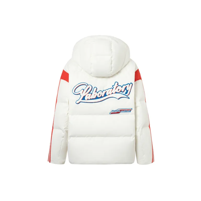 CHENPENG LDN Letter Hooded Down Jacket Women's-8