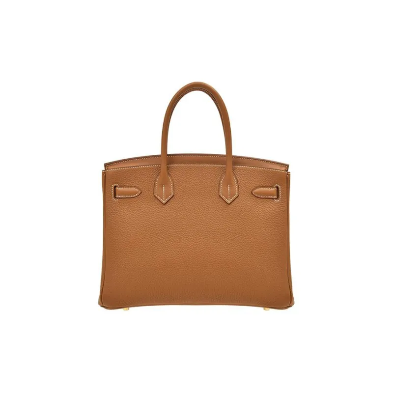 HERMES Birkin Togo Swift Cow Leather 3 in 1 Birkin Bag Handbags Women's Gold Brown/Beige-3