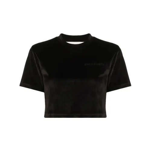 PALM ANGELS Crop Tops Women's Black