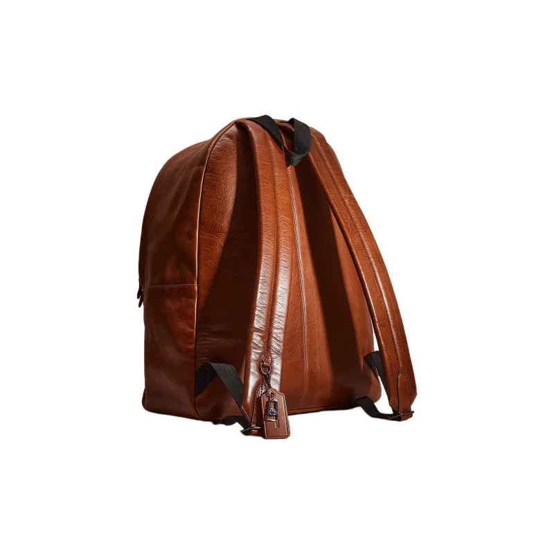 COACH Campus Calfskin Backpack Large Size Women's Brown & Black-1