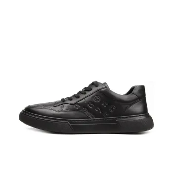 Satchi Low Top Stylish Skateboarding Shoes Men's Black
