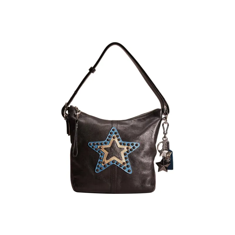 COACH Slim Wallet Leather Shoulder Bag, Crossbody Bag, Handbag Small Size Women's Black-0