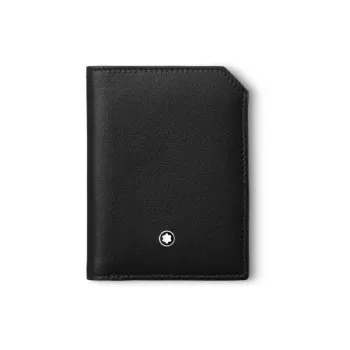 MONTBLANC Meisterstuck Full grain Calf Leather Wallet Mini Men's Black