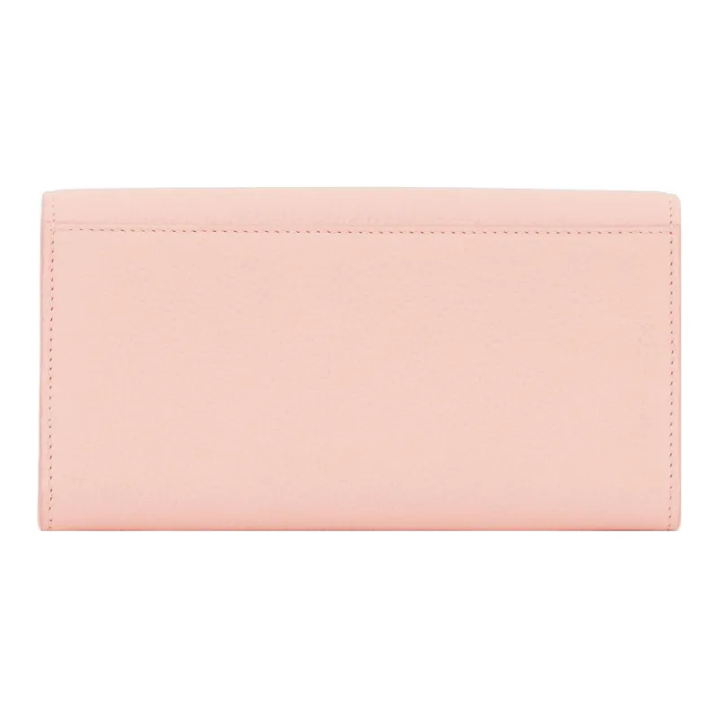 Burberry Calfskin Wallet Women's Dark Pink-1