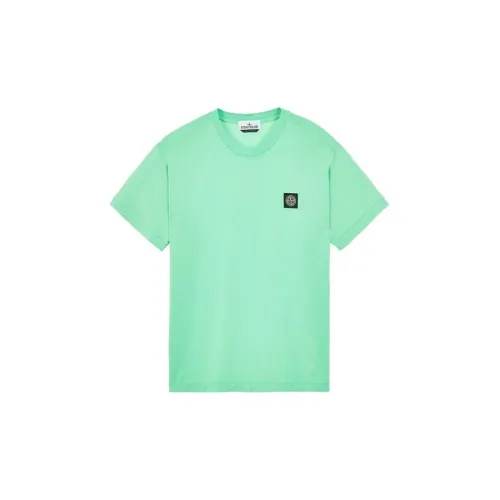 STONE ISLAND T-Shirts Men Light Green