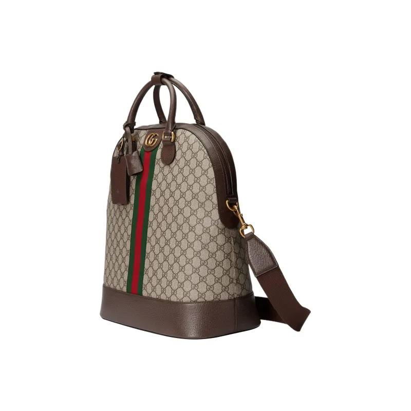 GUCCI Ophidia Canvas With Leather Handbag Shoulder Bag Crossbody Bag Travel Bag Small Size Men's Ebony-1