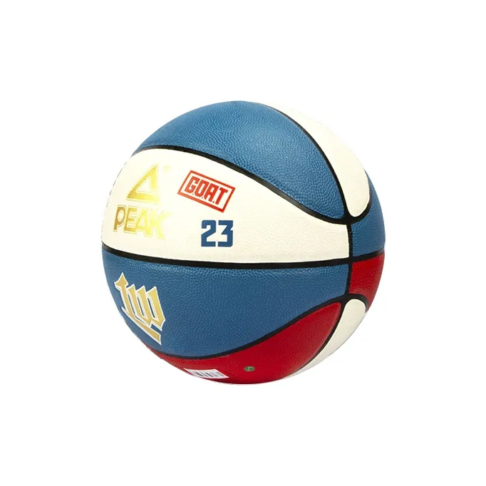 PEAK PU Basketball Blue Red White Size 7 Ball Training Unisex-0