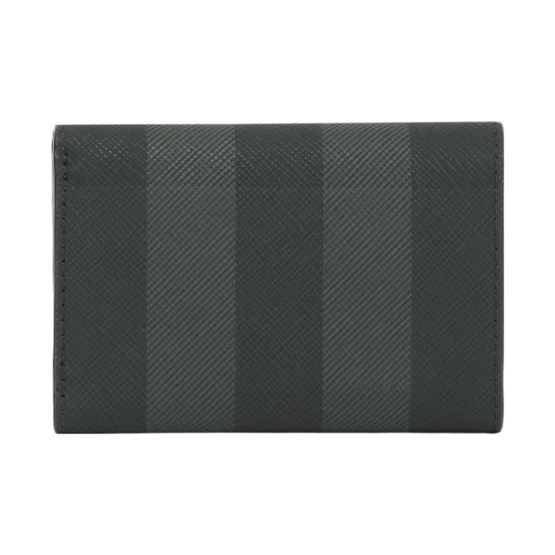 Burberry Leather Wallet Men's Charcoal Gray-2