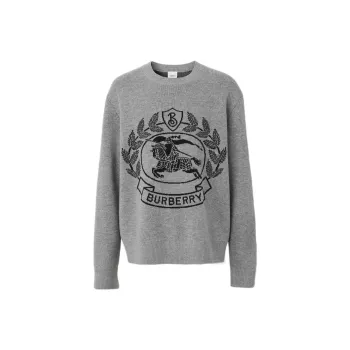 Burberry Ekd Intarsia Wool Jumper